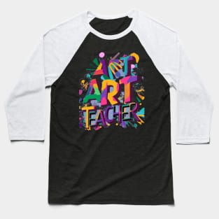 Art teacher funny cute victor design Baseball T-Shirt